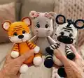 Benjamin Tiger Amigurumi Pattern step 1 - construction progress