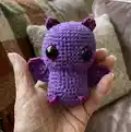 Baby Fledermaus Amigurumi Pattern step 1 - construction progress