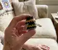 Crochet bumblebees Amigurumi Pattern step 1 - construction progress