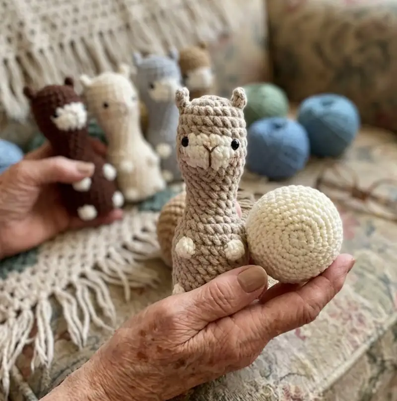 Complimentary Intermediate crochet pattern: The Bowling Llama Amigurumi Pattern - Simple to follow guide