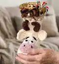 Crazy deer Amigurumi Pattern step 4 - final assembly and finishing