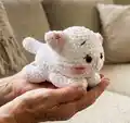My little Cat Amigurumi Pattern step 1 - construction progress