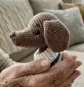Yumi the Dachshund Amigurumi Pattern step 3 - details and accessories