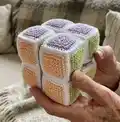 Infinity Cube Amigurumi Pattern step 1 - construction progress