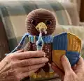 Eagle Ravenna Amigurumi Pattern step 4 - final assembly and finishing