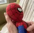 The Spiderman Amigurumi Pattern step 2 - assembly progress