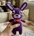 FNAF Bonnie Amigurumi Pattern step 4 - final assembly and finishing