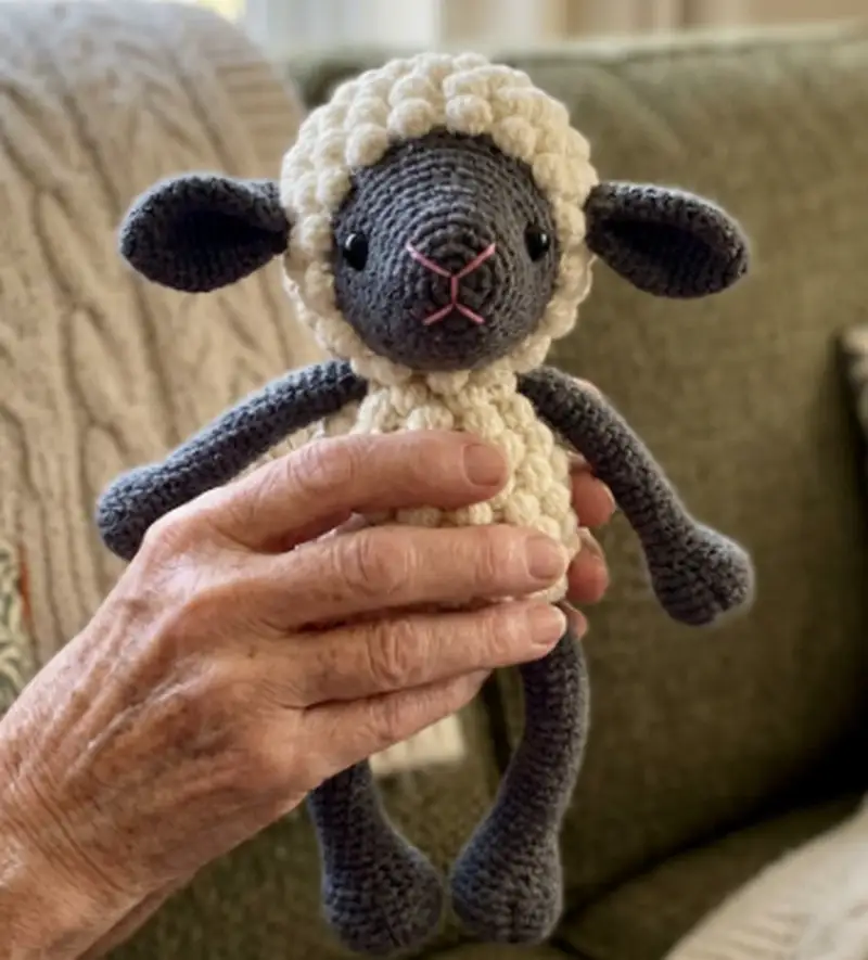 Complimentary Intermediate crochet pattern: Bobble Sheep Amigurumi Pattern - Simple to follow guide