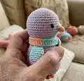 Christmas Ornament Set Pattern step 2 - assembly progress
