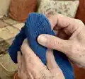 Basic Sock Guide Pattern step 2 - assembly progress