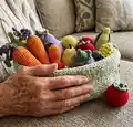 Veggies Amigurumi Pattern step 1 - construction progress
