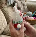 Alice in Wonderland Amigurumi Pattern step 2 - assembly progress