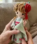 Kimono Baby Kyoko Amigurumi Pattern step 4 - final assembly and finishing