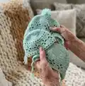 Vintage Vibes Baby Beanie Pattern step 4 - final assembly and finishing