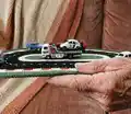 Race Track Mat Pattern step 2 - assembly progress