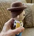 Jessy and Woody Amigurumi Pattern step 2 - assembly progress