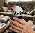 Yumi the Baby Panda Amigurumi Pattern step 1 - construction progress