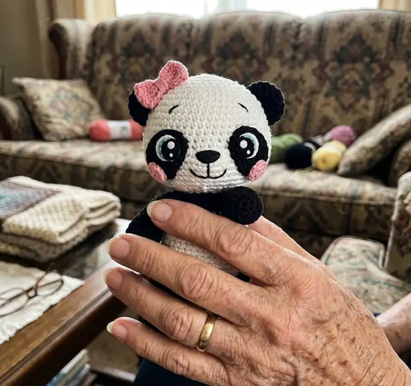 Quality crochet pattern: Yumi the Baby Panda Amigurumi Pattern - Intermediate level guide with complete instructions