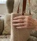 Granny Square Bag Pattern step 2 - assembly progress
