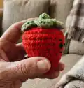 Stanley the Strawberry Amigurumi Pattern step 3 - details and accessories