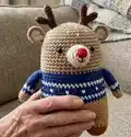 Minimals Deer Amigurumi Pattern step 1 - construction progress