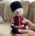 Henry the Guard Amigurumi Pattern step 4 - final assembly and finishing