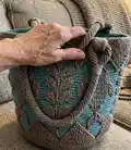 Corfu Bag Pattern step 1 - construction progress