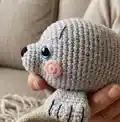Mini Seal Amigurumi Pattern step 3 - details and accessories