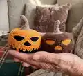 Pumpkin for Halloween Amigurumi Pattern step 1 - construction progress