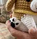 Beagle Amigurumi Pattern step 2 - assembly progress