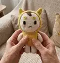 Mr. Buckwheat Amigurumi Pattern step 4 - final assembly and finishing