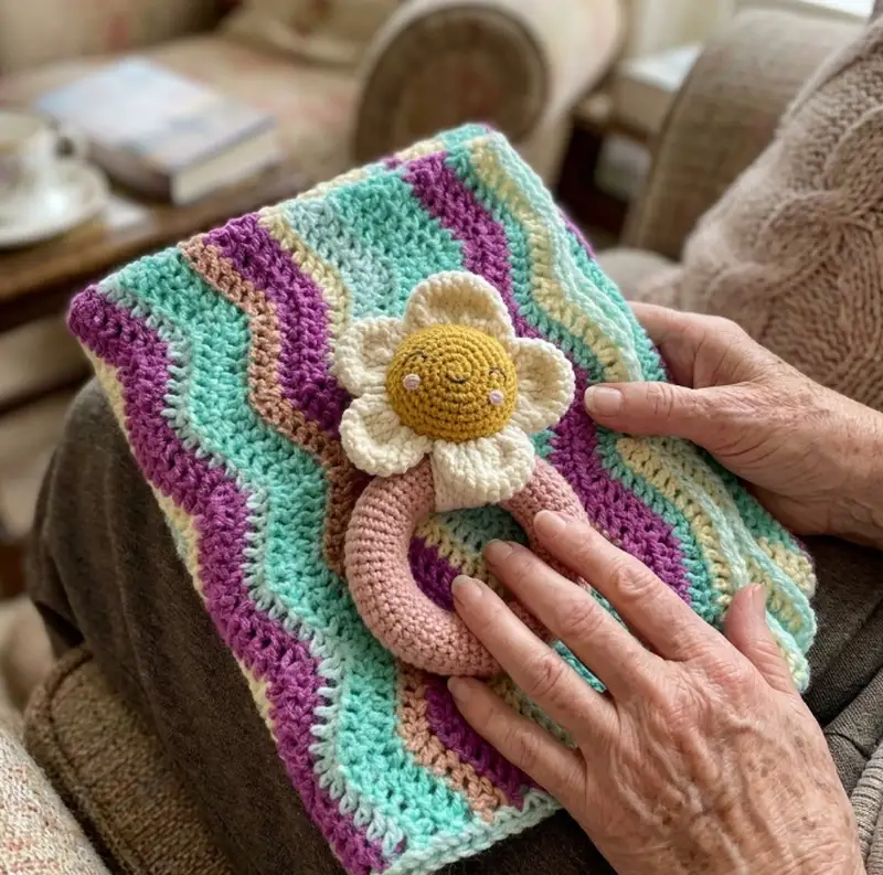 Quality crochet pattern: Mary Wave Baby Blanket Pattern - Beginner Friendly level guide with complete instructions