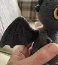 Dragon Toothless Amigurumi Pattern step 2 - assembly progress