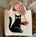 Cat with a cup Crochet Pattern step 1 - construction progress