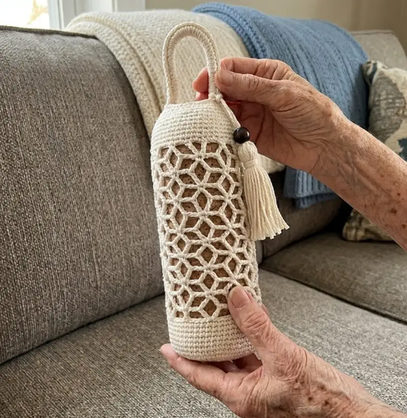 Complimentary Intermediate crochet pattern: The Boho Bag Saver Pattern - Simple to follow guide