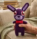 FNAF Bonnie Amigurumi Pattern step 4 - final assembly and finishing