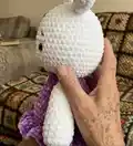 Lily Bunny Amigurumi Pattern step 3 - details and accessories