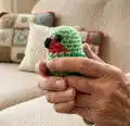 Mini Parrot Amigurumi Pattern step 2 - assembly progress