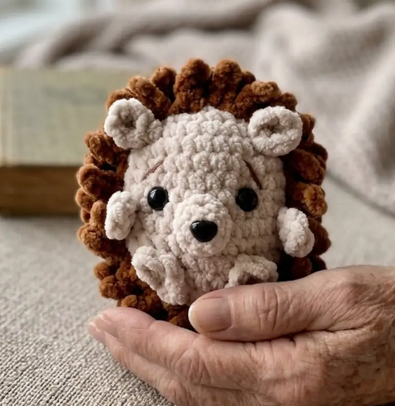 Complimentary Intermediate crochet pattern: Herbie Hedgehog Amigurumi Pattern - Simple to follow guide