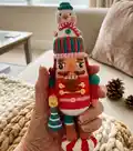 The Nutcracker Amigurumi Pattern step 1 - construction progress