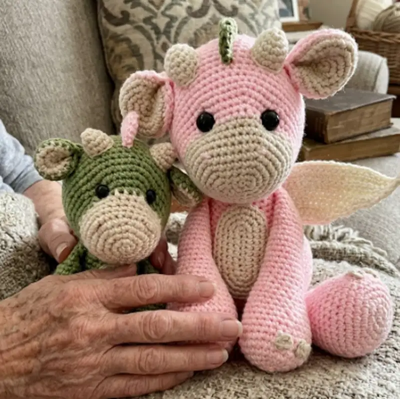 Complimentary Intermediate crochet pattern: Mini Dragon Amigurumi Pattern - Simple to follow guide