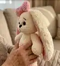 Bunny with Colorful Ears Amigurumi Pattern step 3 - details and accessories