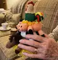 Down on the Farm - Stack Toy Amigurumi Pattern step 2 - assembly progress
