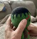 Monster Frankenstein Amigurumi Pattern step 3 - details and accessories