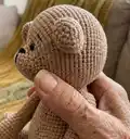 Little Teddy Bear Amigurumi Pattern step 2 - assembly progress