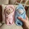 Baby Bears Amigurumi Pattern step 1 - construction progress