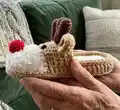 Christmas Reindeer Slippers Pattern step 3 - details and accessories