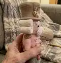 Theo the nutcracker Amigurumi Pattern step 3 - details and accessories