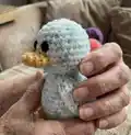 Dave The Duck Amigurumi Pattern step 3 - details and accessories