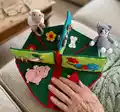 Farm Animals - Quiet Book Amigurumi Pattern step 1 - construction progress